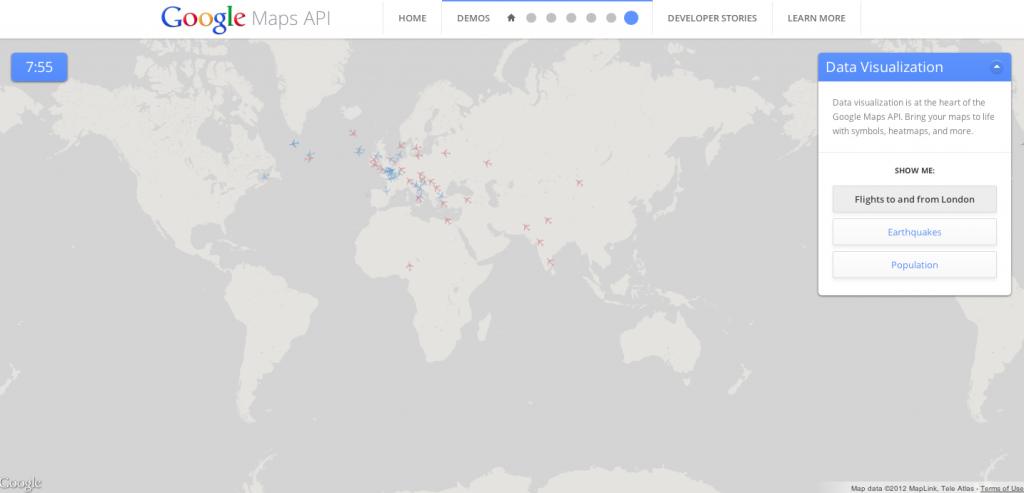 快来体验各式各样的Google Map API应用插图2