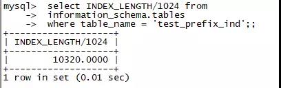 MySQL的前缀索引及Oracle的类似实现插图(7)