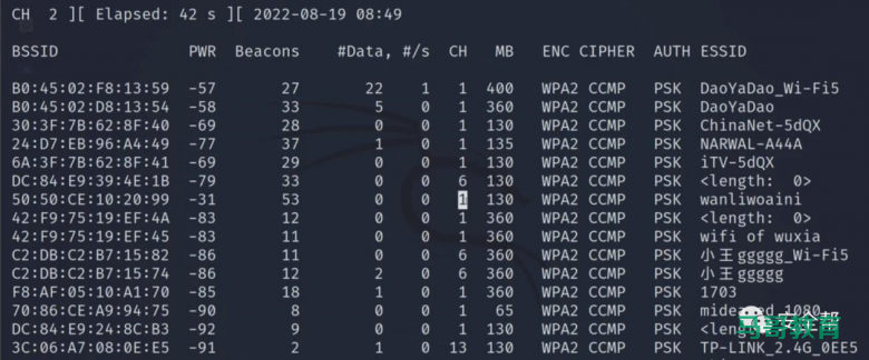 教你如何破解附近的WiFi密码插图 教你如何破解附近的WiFi密码插图