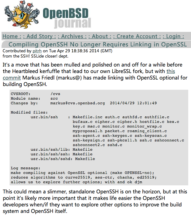 openssh不依赖openssl