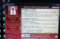 WannaCry永恒之蓝中毒界面场景