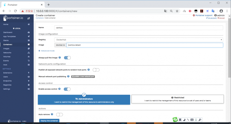 docker-可视化容器管理工具Portainer插图10